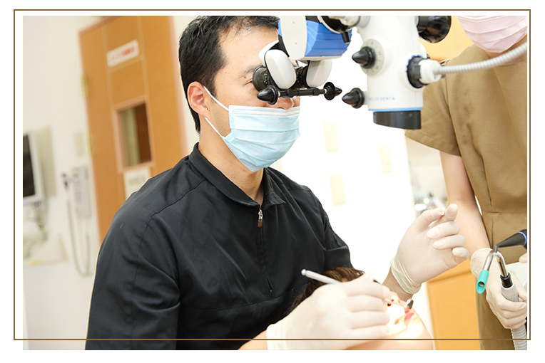 日本歯内療法学会認定 専門医による精密な根管治療